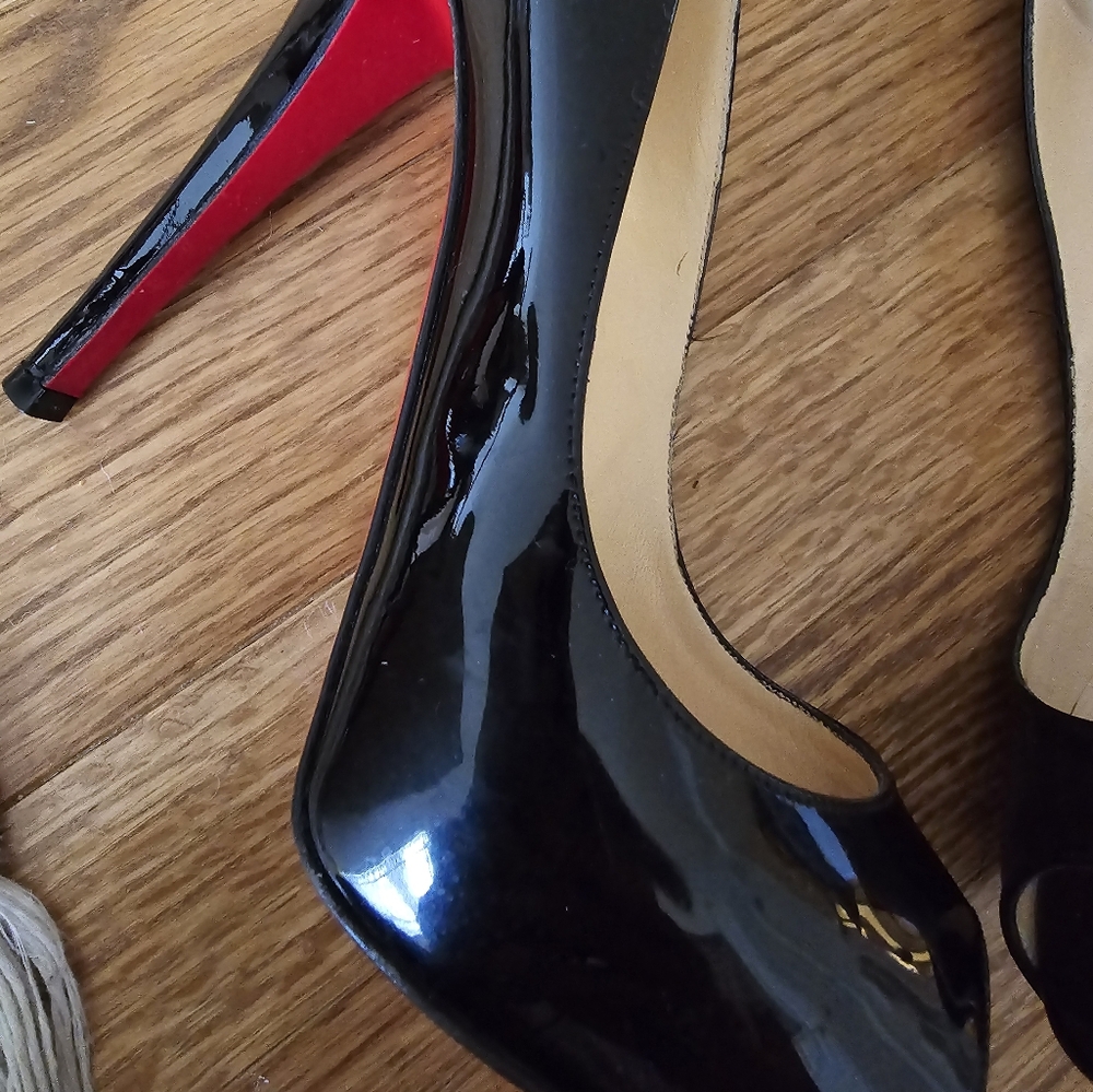 Christian Louboutin peep toe 120 mm